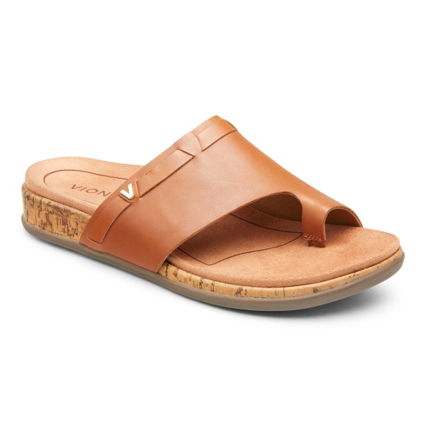 Vionic Sandals Ireland - Cindy Sandal Brown - Womens Shoes Clearance | NHPEK-7103